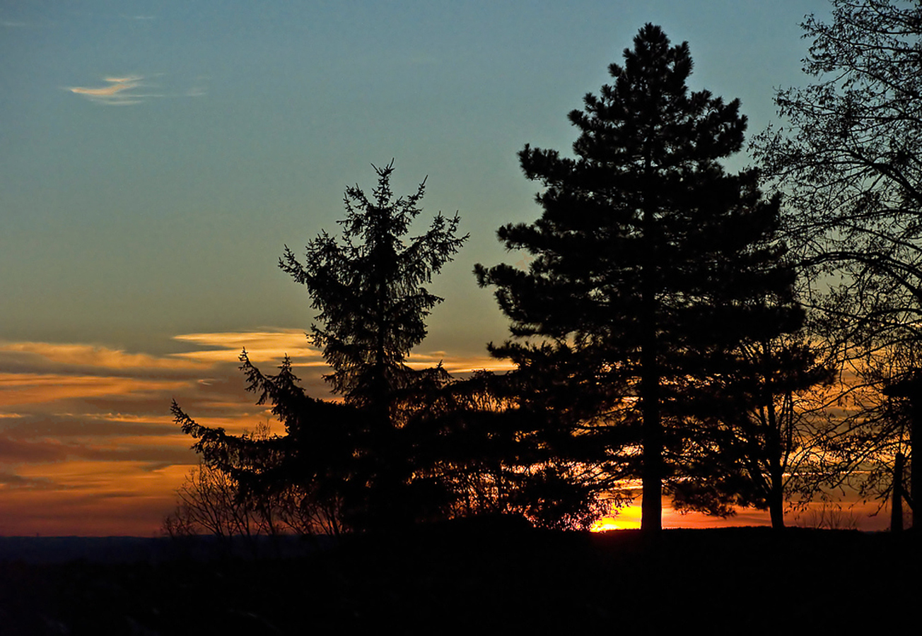 Coucher de soleil dans le Gers  --  Sonnenuntergang in dem Gers