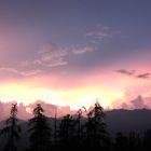 Coucher de soleil dans le Mercantour