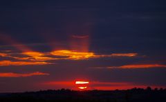 Coucher de soleil dans le Nord du Gers