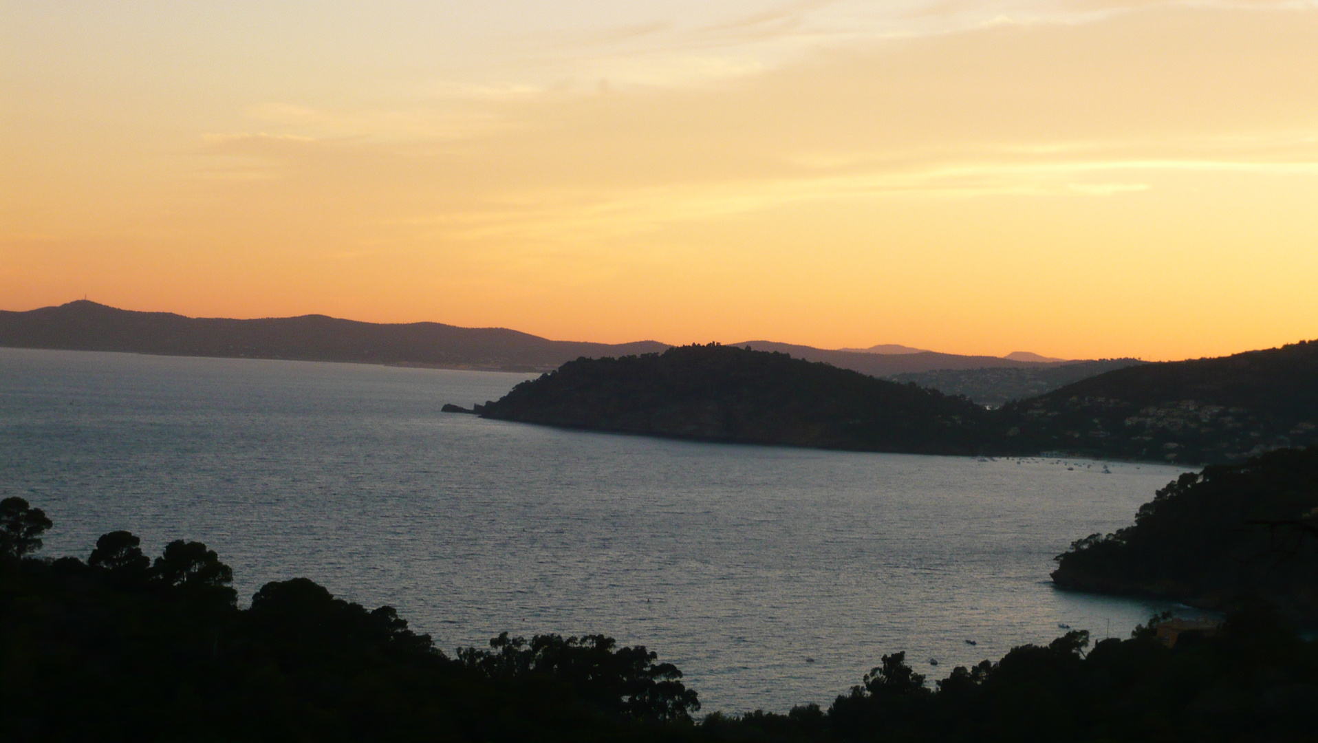 coucher de soleil dans le sud