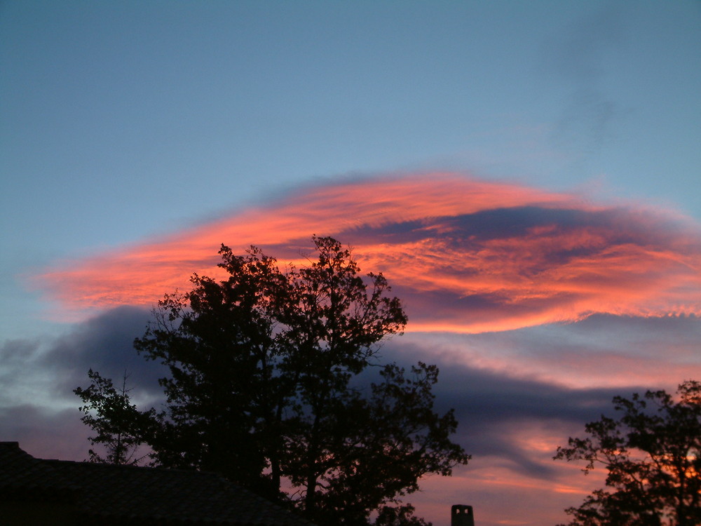 coucher de soleil dans le var