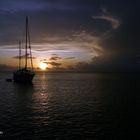 COUCHER DE SOLEIL DANS LES CARAIBES.