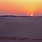 Coucher de soleil dans les dunes de Lariguett