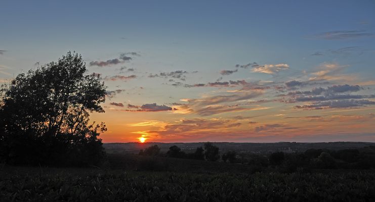 Coucher de soleil de début octobre