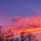 Coucher de soleil de décembre devant chez moi