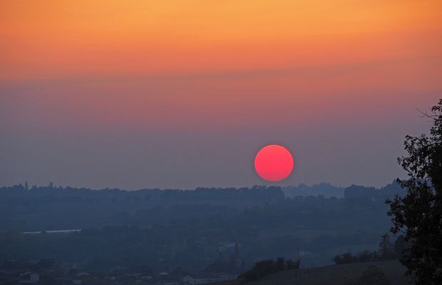 Coucher de soleil de mi-octobre