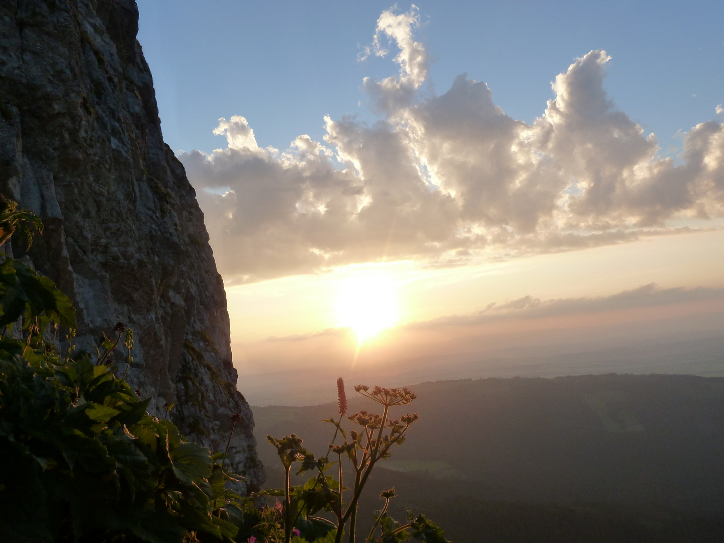 Coucher de soleil depuis le Moléson (Fribourg)