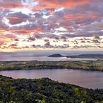 coucher de soleil depuis le mont Passot