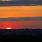 Coucher de soleil devant chez moi  