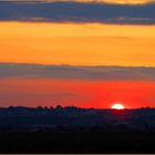 Coucher de soleil devant chez moi…