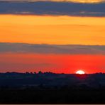 Coucher de soleil devant chez moi…