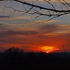 Coucher de soleil devant chez moi