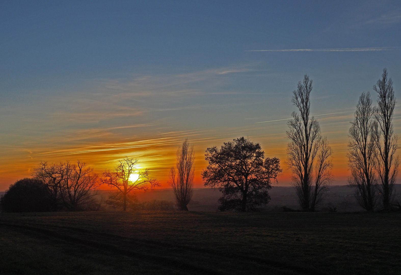 Coucher de soleil du vendredi : orange