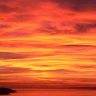 COUCHER DE SOLEIL EBLOUISSANT SUR MARSEILLE