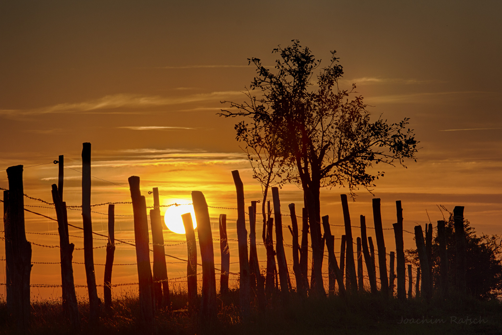 coucher de soleil en Aveyron