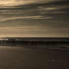 coucher de soleil en baie de l' authie