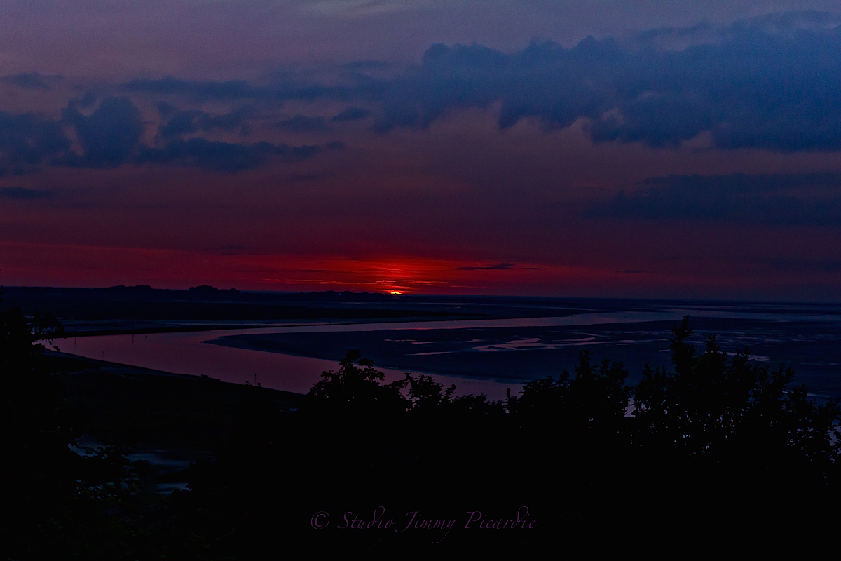 Coucher de soleil en Baie de Somme - France