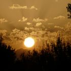 coucher de soleil en Bresse Bourguignonne