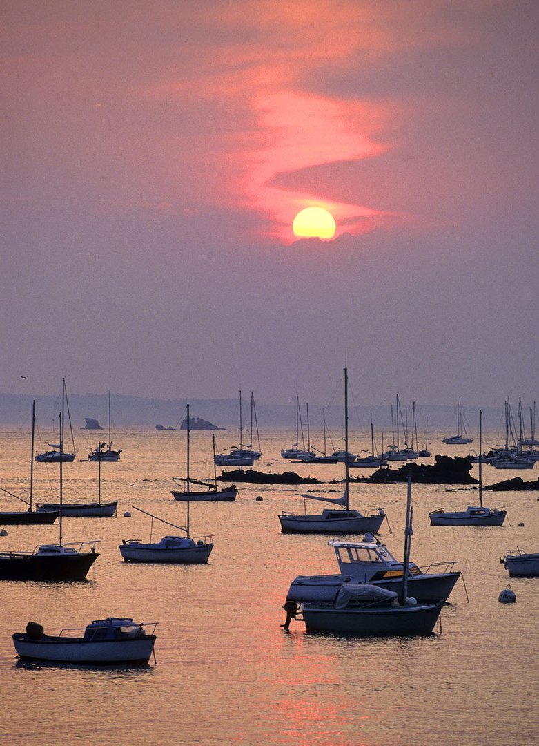 Coucher de soleil en Bretagne