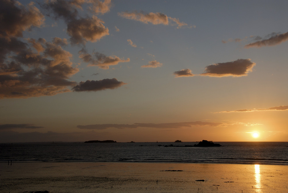 Coucher de soleil en Bretagne