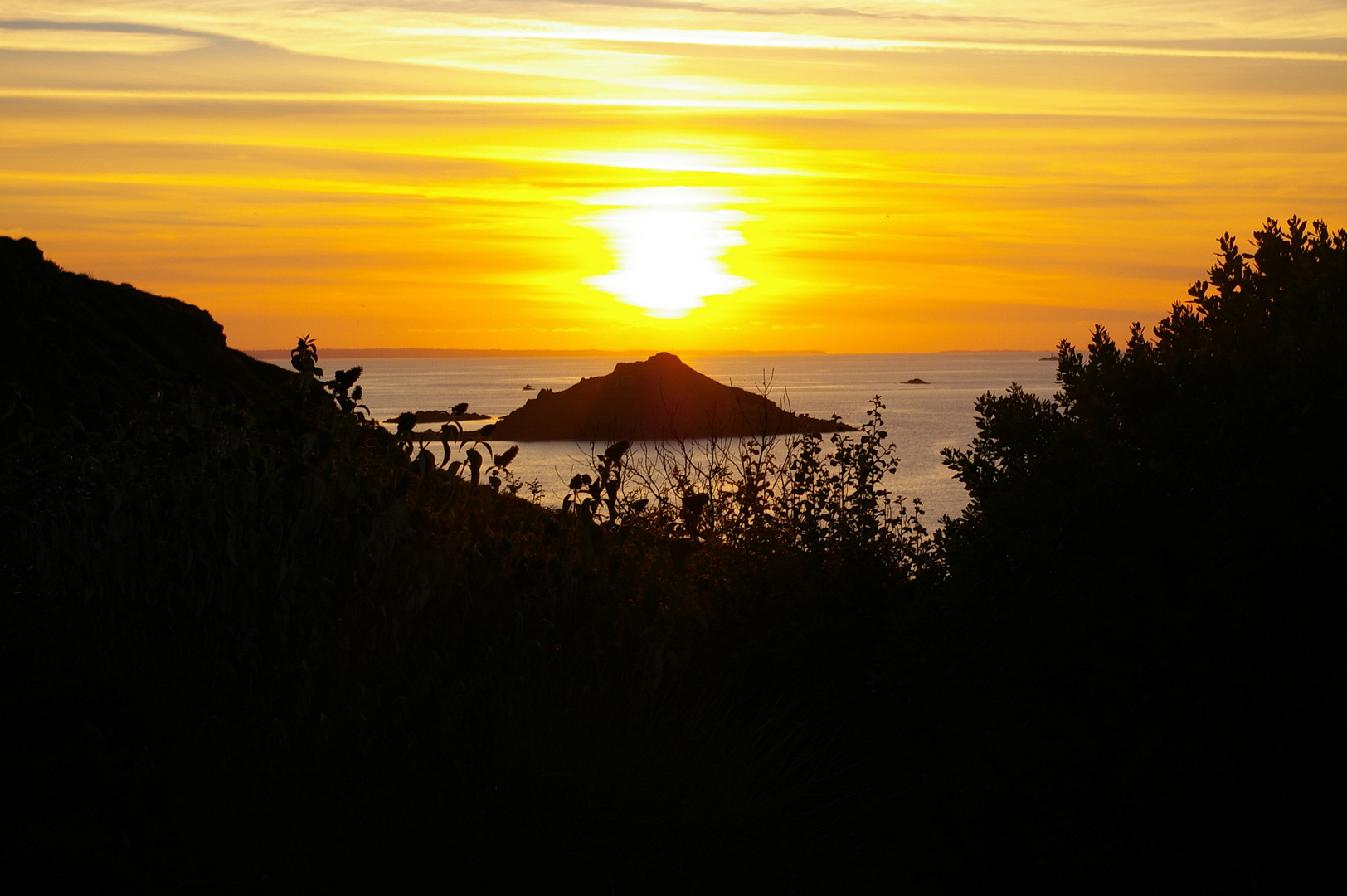 Coucher de soleil en Bretagne