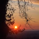 Coucher de soleil en campagne