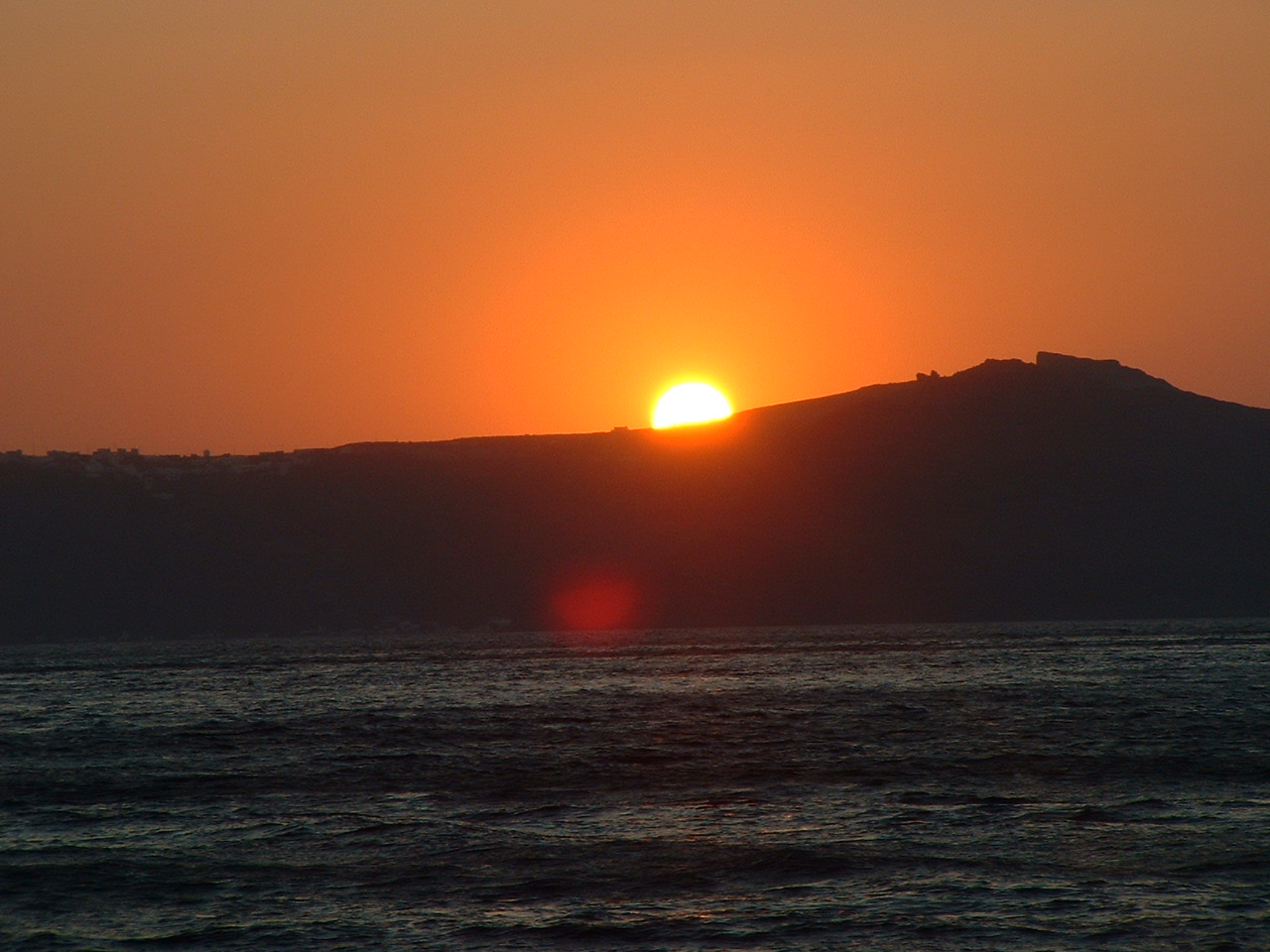 Coucher de soleil en Crète