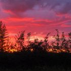 Coucher de soleil en face de chez moi