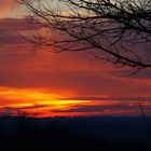 Coucher de soleil en février