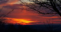 Coucher de soleil en février