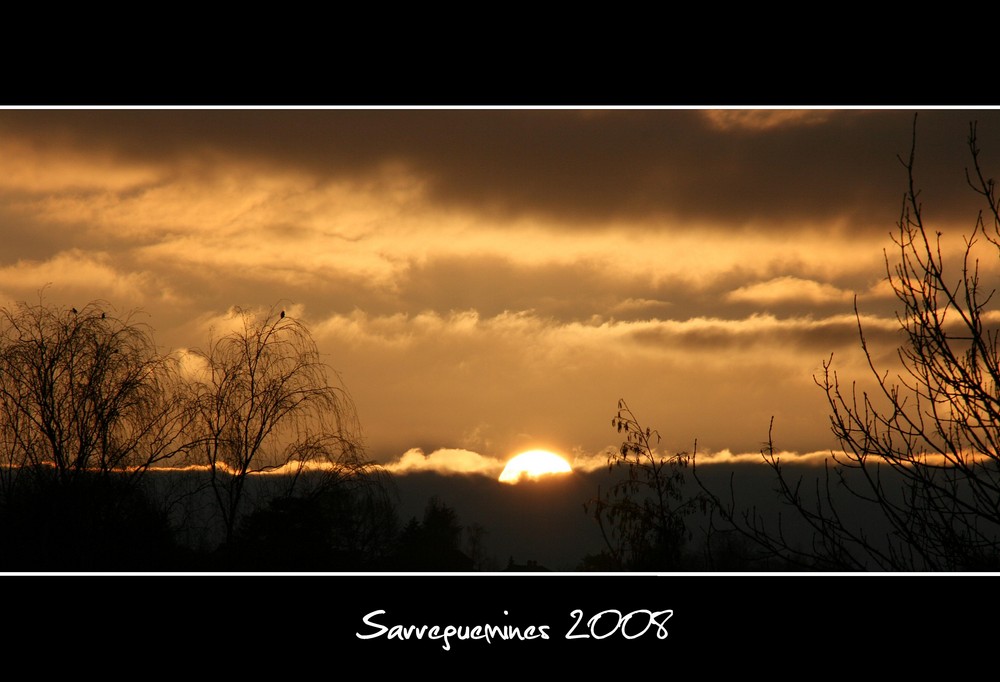 Coucher de soleil en Lorraine