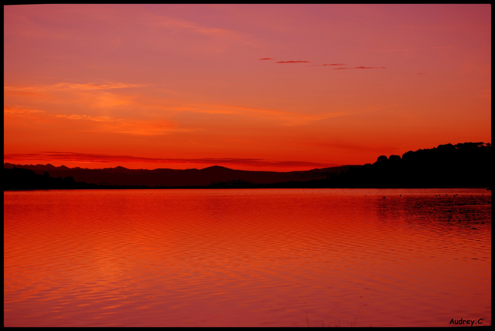 Coucher de soleil etang de gruissan (11)