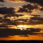 Coucher de soleil gersois début mars