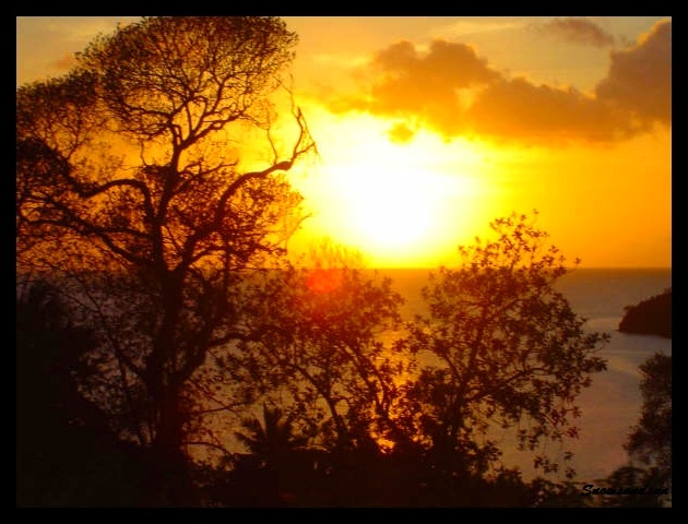 Coucher de soleil grande terre Mayotte