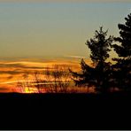 Coucher de soleil hivernal gersois  --  Winterlicher Sonnenuntergang in dem Gers