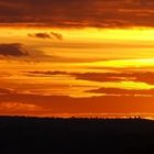 Coucher de soleil jaune-orangé