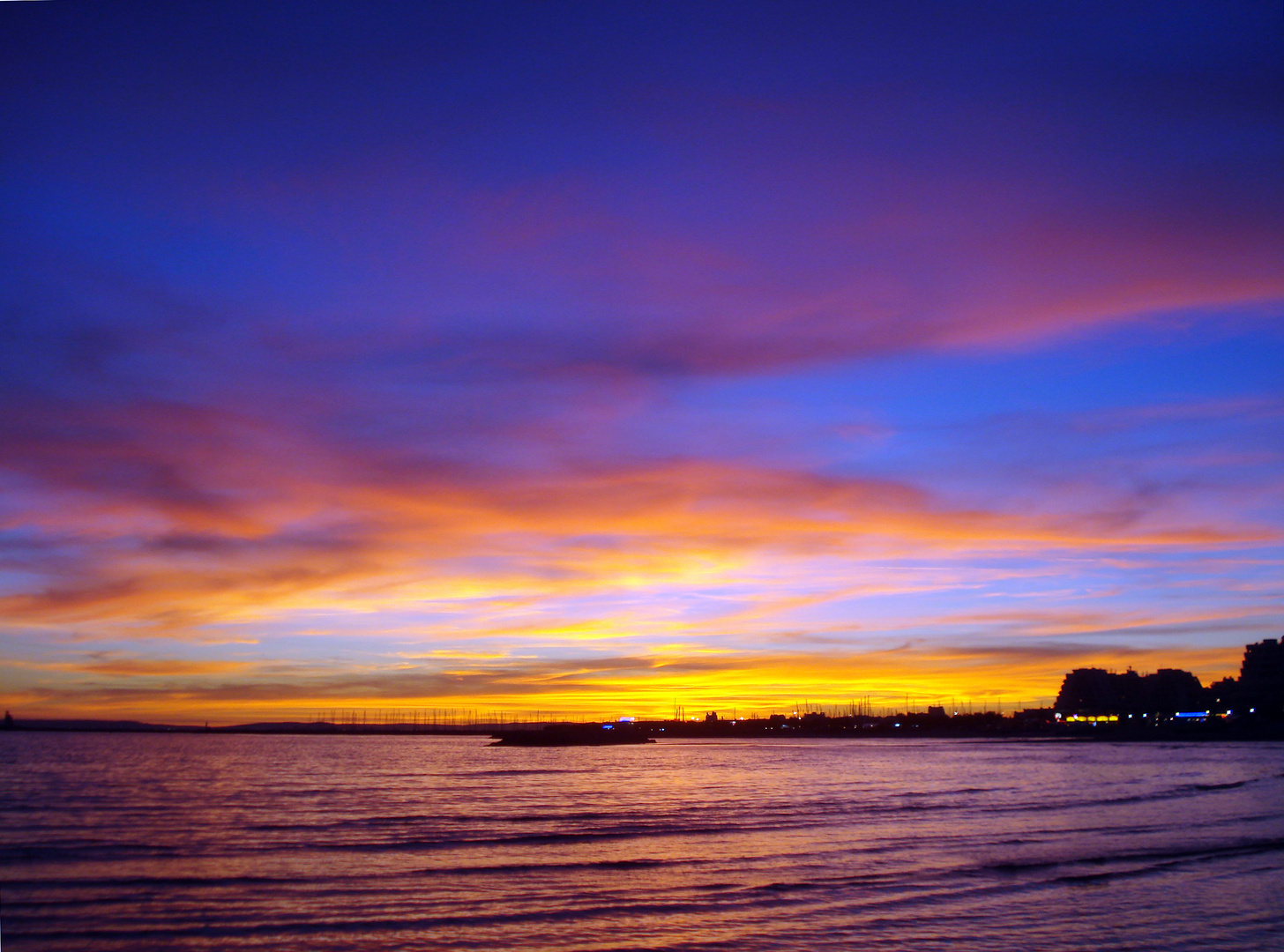 coucher de soleil La Grande Motte France