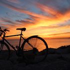 Coucher de soleil La Rochelle pays du vélo !