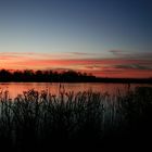 Coucher de soleil marais du blayais (GIRONDE)