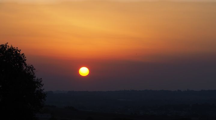 Coucher de soleil minimaliste près de chez moi