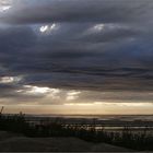 Coucher De Soleil Nuageux Sur La Plage De Ronce Les Bains