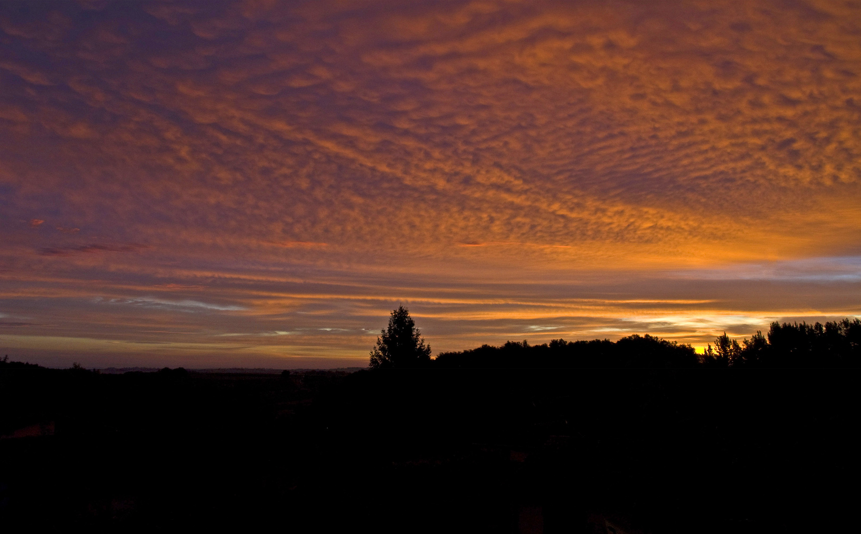 Coucher de soleil près de chez