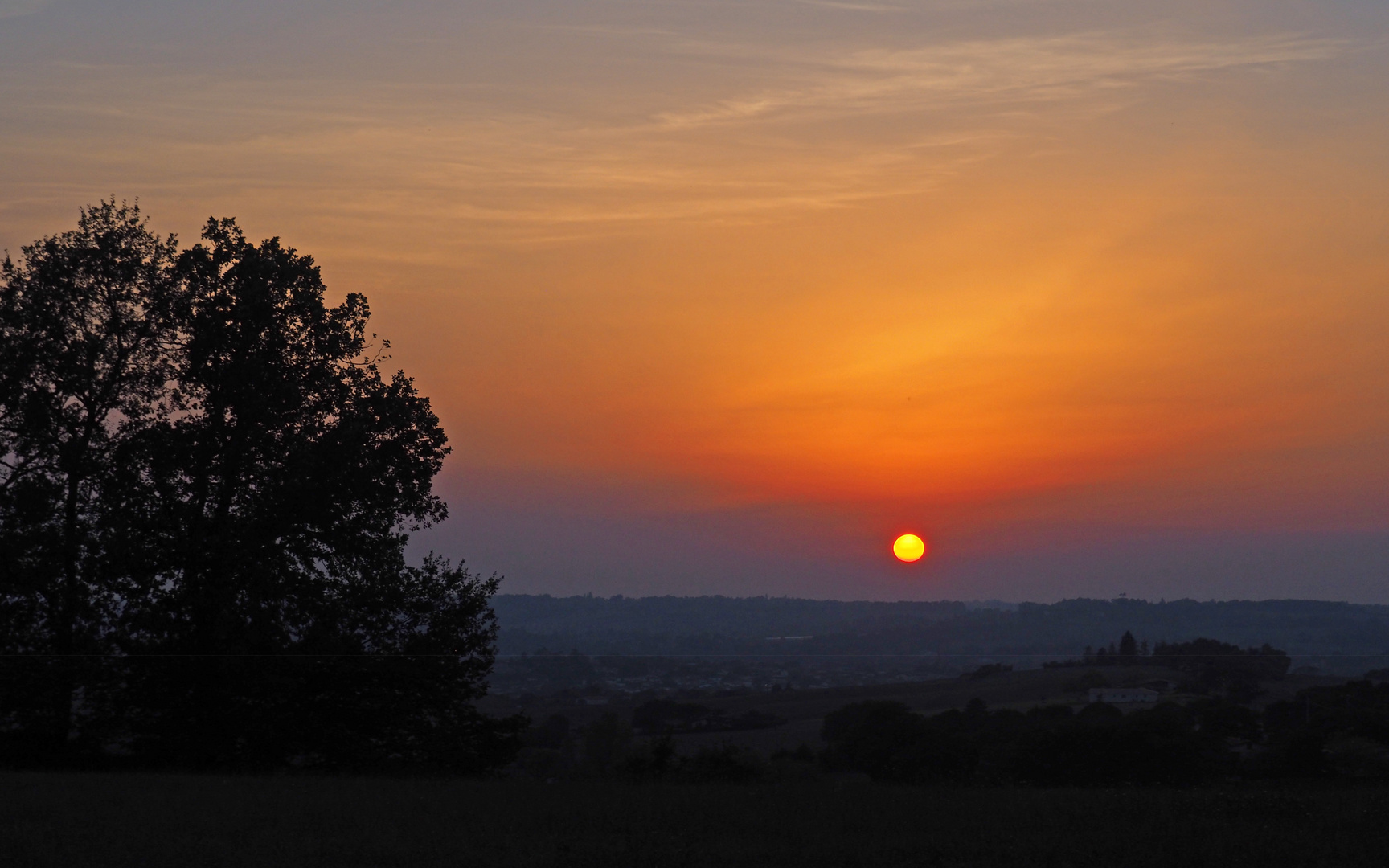 Coucher de soleil près de chez moi