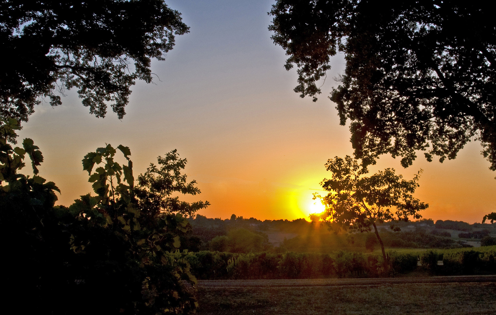 Coucher de soleil près de chez moi