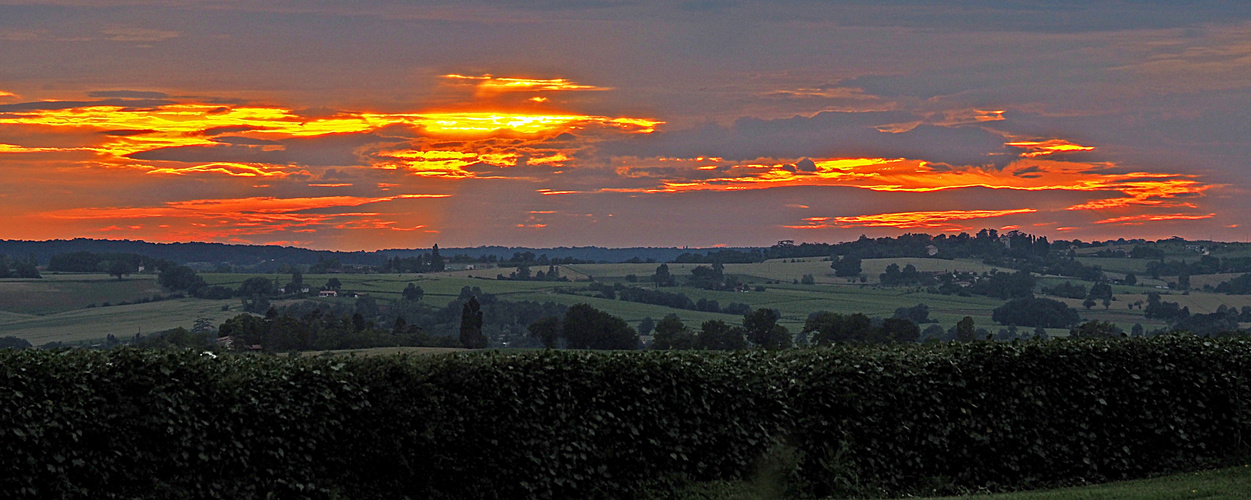 Coucher de soleil près de chez moi