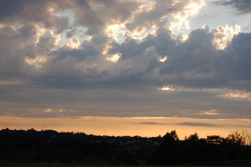 coucher de soleil près de chez moi