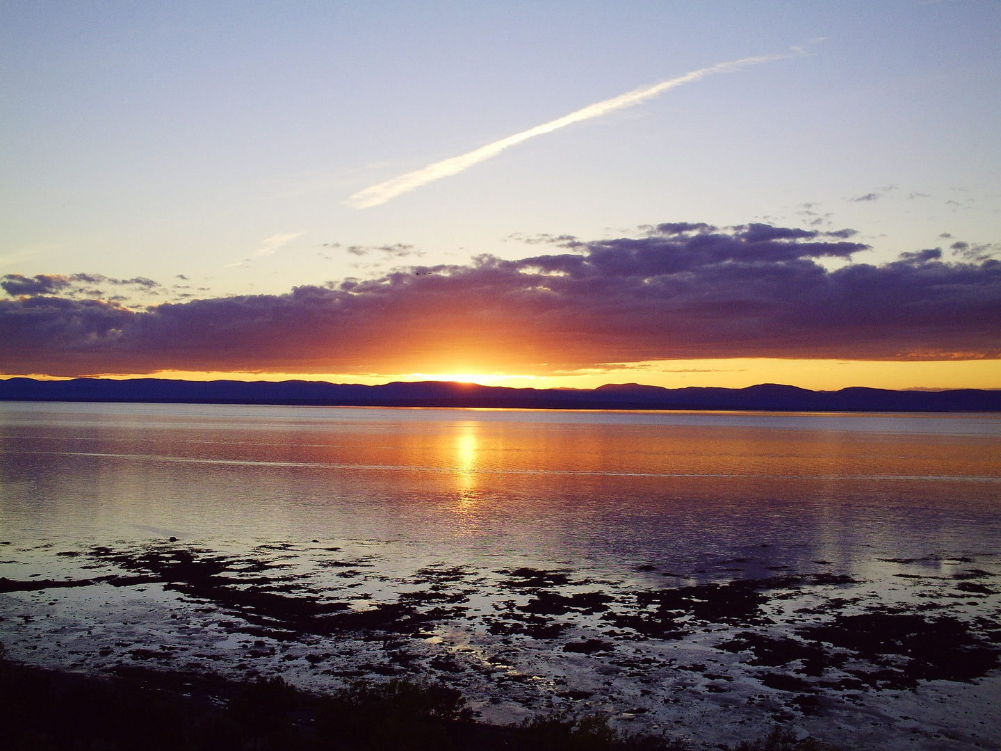Coucher De Soleil Rivière Du Loup Québec Canada Photo Et