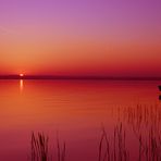 Coucher de soleil rouge