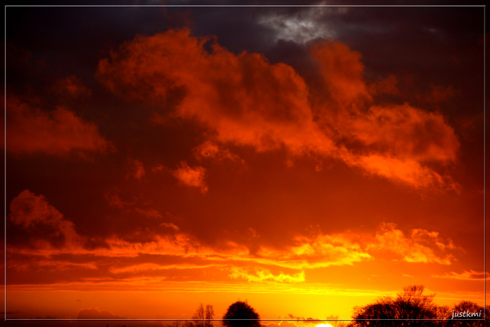 Coucher De Soleil Rouge Photo Et Image Paysages Ciel