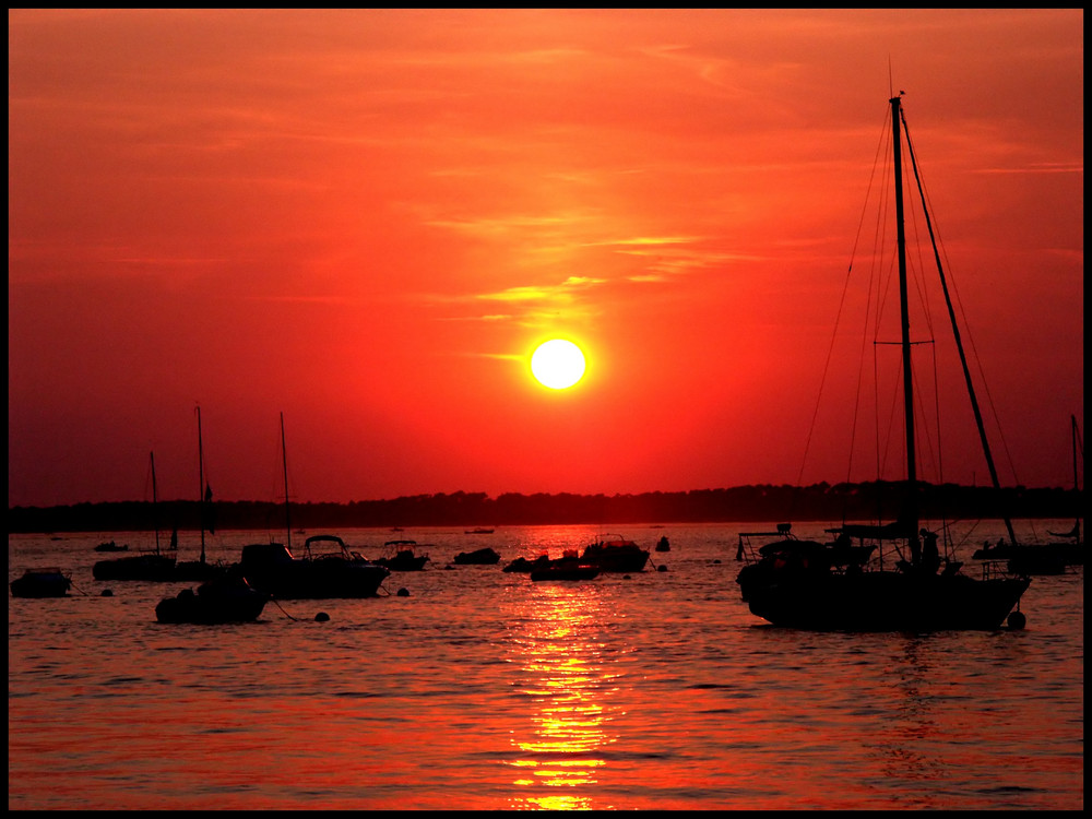 Coucher de soleil sur Arcachon